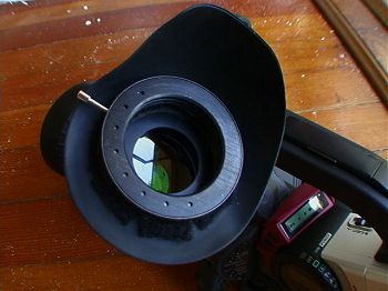 EVF Iris in the open position.