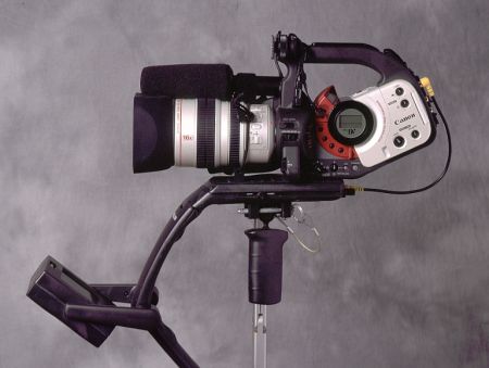 Near-side view of the XL1 and Steadicam DV