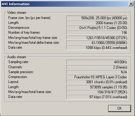 Virtualdub mod version and hdv codecvdubjpg