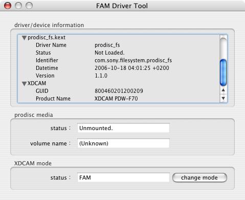 xdcam drivers