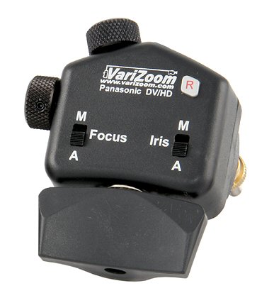 The VariZoom ZFI zoom, record, focus and iris control.