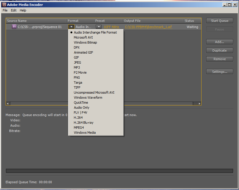 A First Look At Adobe Premiere Pro CS5 CS5_AME