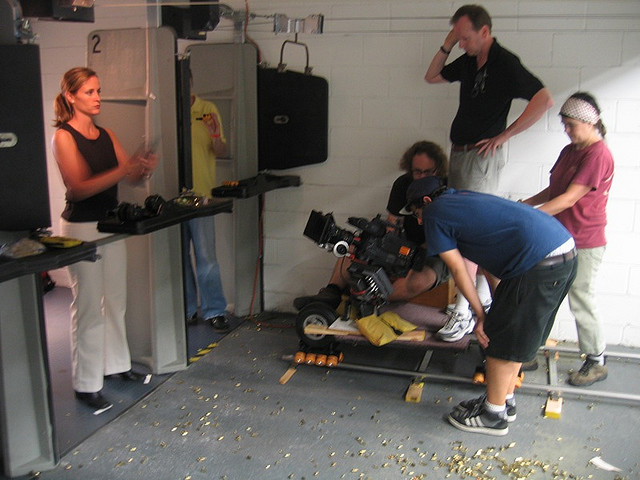 My Path to iTunes and Beyond Chris Ward (standing, in black shirt) directs PERSON OF INTEREST.