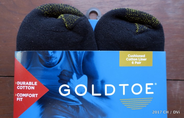 Brand new Gold Toe socks are the other component in my NAB comfort quotient.