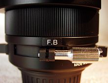 The flange-back (back-focus) adjustment.