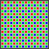 RGB (primary) color filter representation.