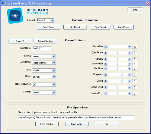 The default Layout 1 displays the preset menu items in an orderly fashion.