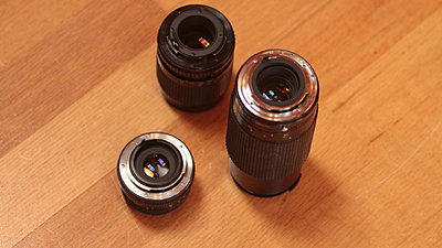 Old Lenses Found-Which adapter?-3-lenses-mounts.jpg