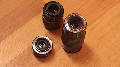 Old Lenses Found-Which adapter?-3-lenses-mounts-closer.jpg