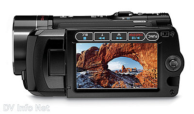 Canon VIXIA HF10 and HF100 flash memory HD cams-hf10sideopen.jpg