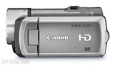 Canon VIXIA HF10 and HF100 flash memory HD cams-hf100side.jpg