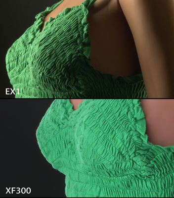 Raw samples of Canon XF300 & Sony EX1R-xf300-vs-ex1-chestshot.png