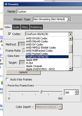 How do you export cineform .avi with Sorenson Squeeze 6?-pic2.png