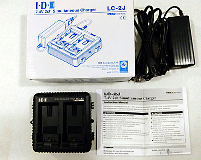 JVC 7.4V Dual Charger LC2J for SSL-50 batteries LS300 GY-HMQ10, HM600 HM650-4.jpg