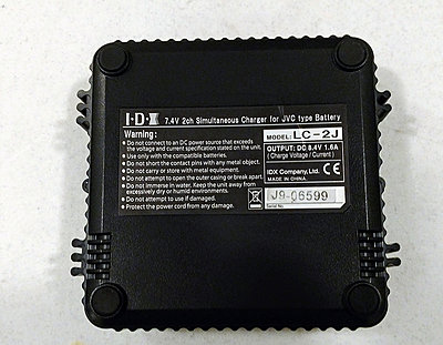 JVC 7.4V Dual Charger LC2J for SSL-50 batteries LS300 GY-HMQ10, HM600 HM650-3.jpg