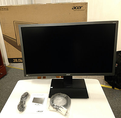 Acer B286HK 28" UHD 4K 3840x2160 LCD Monitor - Backlit LED, manual, box, accessories-img_20181118_125438686.jpg