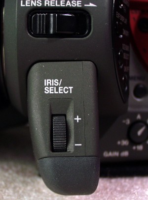 The Iris/Select wheel on the XL1S body.