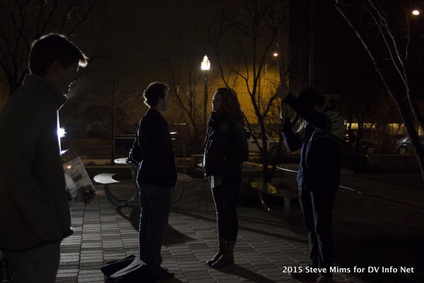 This scene is backlit with an Arri 650 at DV Info Net.