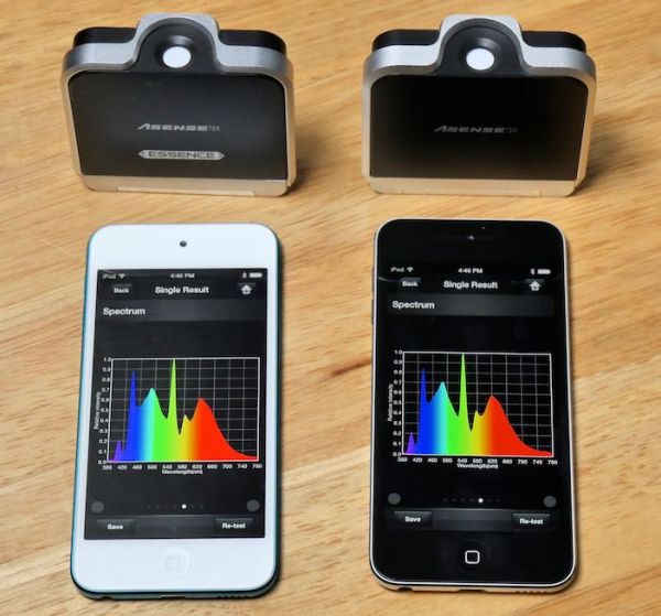 Lighting Passport Essence and Standard models being controlled by iPod touch 5Gs