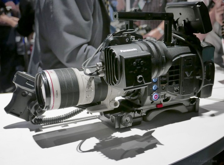 Varicam LT with Canon 70-200mm EF lens