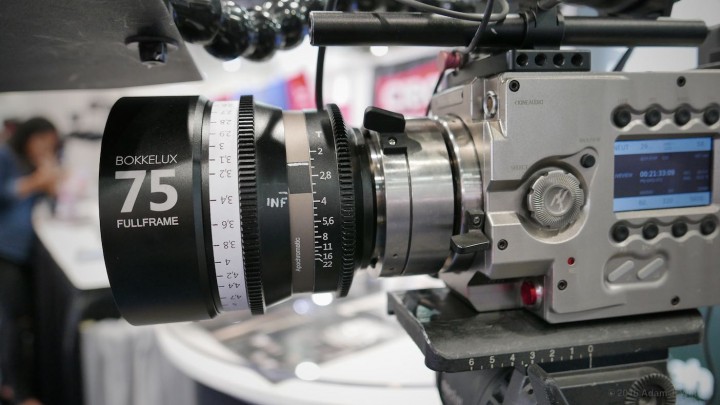 Bokkelux cine prime on a Kinefinity cine camera